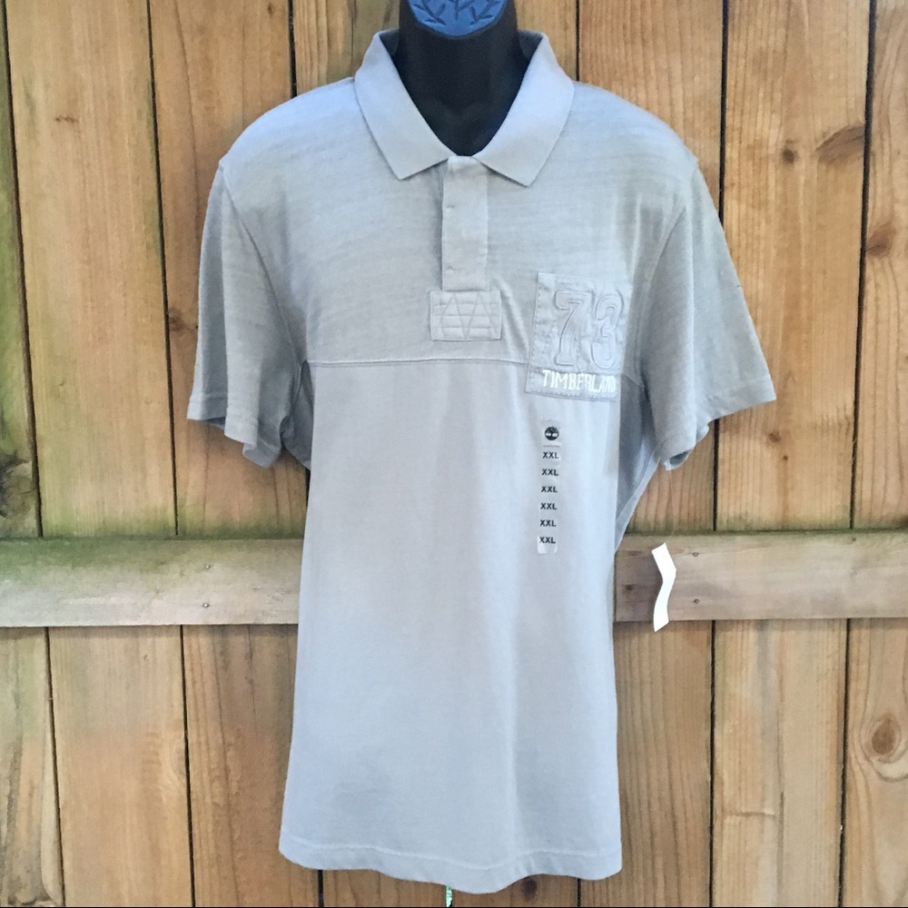 Timberland Vintage Look 73 XXL Gray Polo NWT